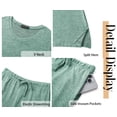 thumbnail image 5 of Fantaslook Soft Pajamas for Women Set Side Slits Long Sleeve Sleepwear 2 Piece Lounge Sets with Pockets, 5 of 11