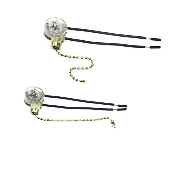 unbranded 2Ud Tirador De Cadena Para Ventilador Interruptor De Encendido Apagado Material Premium Multicolor