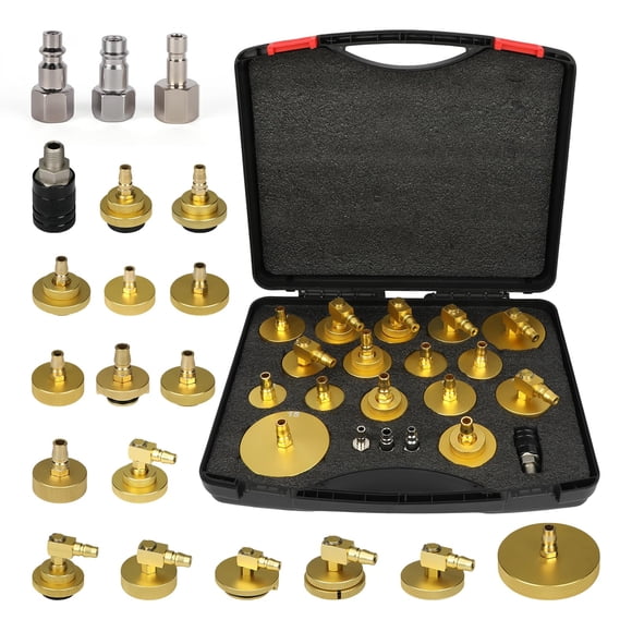 Kit de purga de líquido de frenos AUTOOL Master Cylinder, 20 adaptadores