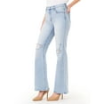 thumbnail image 2 of Jordache Women's High Rise Flare Jeans, Available in 27", 30", 32" Inseams, 2 of 3