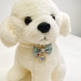 thumbnail image 4 of Tnobhg Pet Necklace Adjustable Pet Fake Pearl Collar with Cute Bow Pendant Stylish Dog Cat Jewelry Accessories, 4 of 7