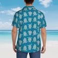 thumbnail image 3 of Lsque Sea Turtle pattern Hawaiian Shirt for Men, Unisex Summer Beach Casual Short Sleeve Button Down Shirts-XX-Large, 3 of 9