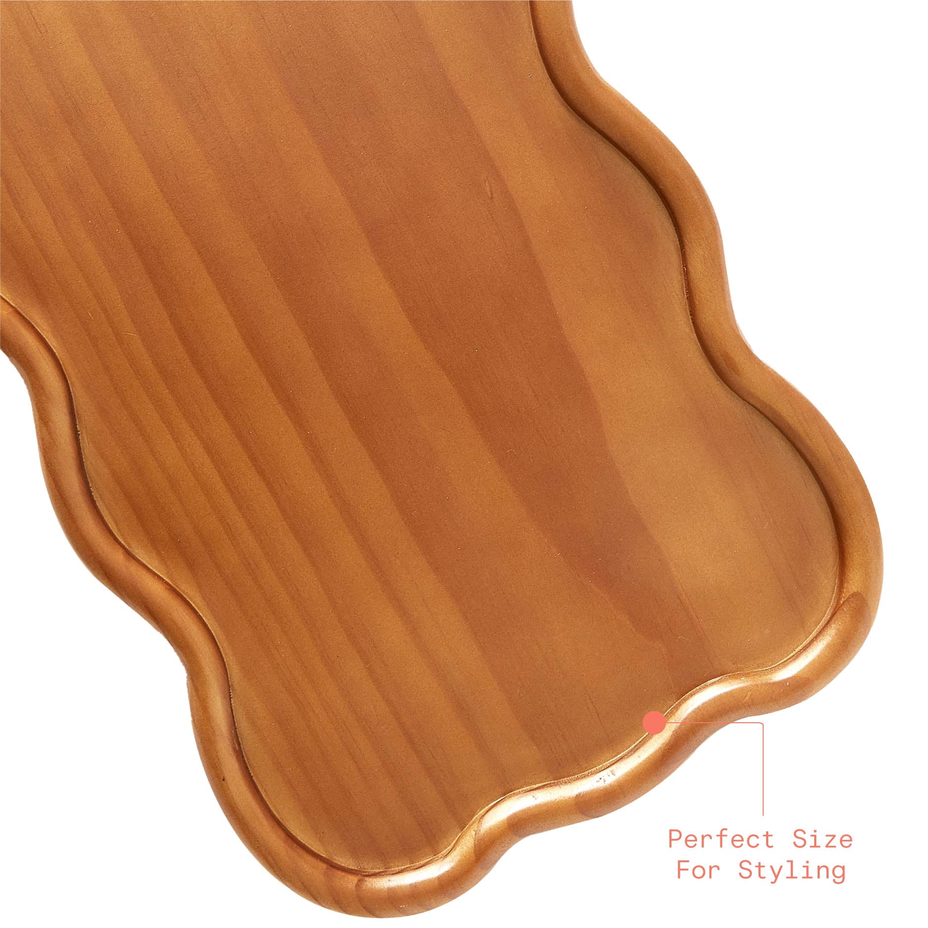 Beautiful Oversized 18"x 10" Oversized Wood Tray by Drew Barrymore