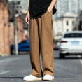 thumbnail image 3 of Gubotare Casual Pants Men Big and Tall Men's Pants Cargo Pants Hiking Work Pants (Coffee,L), 3 of 5