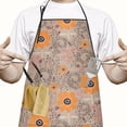 thumbnail image 2 of Pioneer Flower Floral Print Pattern Apron-Garden Aprons for Women with Pockets-Cotton Linen Waterproof Kitchen Cooking Gardening Aprons Adjustable for Kitchen,Cooking,BBQ and Salon 33x27 Inch, 2 of 2