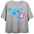 thumbnail image 6 of Blues Clues Classic Cowboy Blue Juniors Athletic Heather Gray Crop T-shirt-Medium, 6 of 7