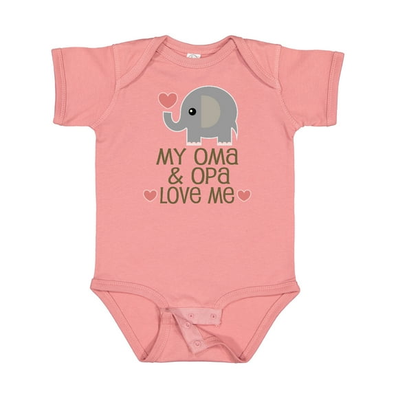 Inktastic Oma and Opa Love Me Boys or Girls Baby Bodysuit