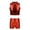 Red, variant on YiZYiF Kids Girls Metallic Sleeveless Crop Top with Shiny High Waist Shorts for Workout Gymnastics Dance Performance Red 12