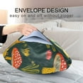 thumbnail image 4 of Yayeee Pillowcase Queen Size Set of 2 Satin Wrinkle Resistant Pillow Case, Orange Mushroom, 4 of 7