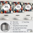 thumbnail image 4 of Designart "Wall Pattern With Grey Cubic Stripes" 0 Square Mirror For Wall Decor - Large Grey Square Printed Wall Mirror Art - Square Modern Mirror - Wall Mounted Square Large Mirror, 4 of 5