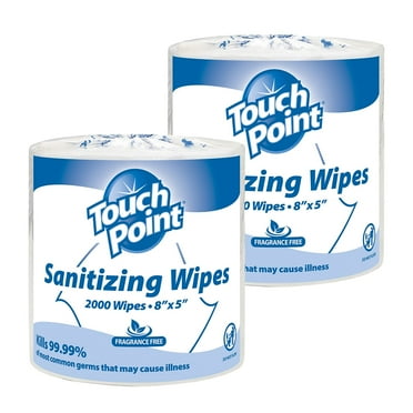 Touch Point Sanitizing Wipes Refill 2000 Wipes/Container 2/Carton (WS2000FF)