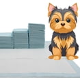 thumbnail image 1 of dognut - Tapete Entrenador para Perros y Cachorros, Medida Estándar: 56 x 56 cms, 5 Capas, Secado rápido, ultrabsorbente, a Prueba de Fugas, Paquete de 100 almohadillas, azul y blanco, 1 of 6