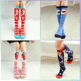 thumbnail image 5 of 6 Pairs Girls Knee High Socks, Kids Crazy Fun Gift Cute Unicorn Patterns Cotton Mid-Calf Boot Socks Warm Long Socks for Age 3-12 Years Girls, 5 of 7