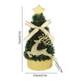 thumbnail image 6 of Mini Christmas Tree 5.1 Inch Small Tabletop Decoration with Cartoon Ornaments – Cute Green Desktop Holiday Decor for Home, Office, Gift, 6 of 6