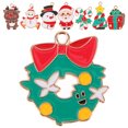 thumbnail image 6 of Gymnture christmas 8 Christmas Enamel Charms for Jewelry Making & Decoration, 6 of 10