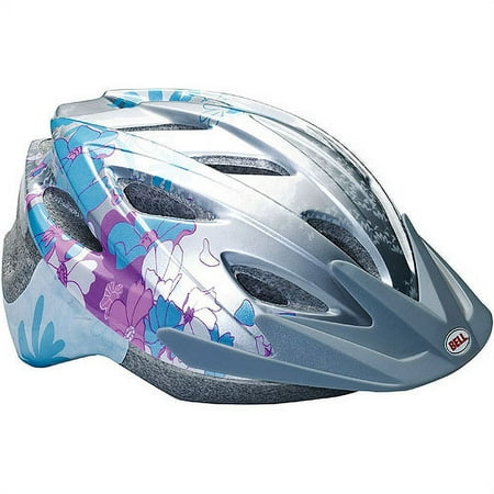 Bell Bellisima Athena Women's Helmet, Silver Poppies