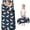 Unicorn and Star Black Pattern, variant on Unicorn and Cat White Pattern Teens Toddler Nap Mat with Pillow, Sleeping Mat Bag for Preschool Daycare 59"x22"