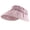 Pink, variant on Unisex Foldable Wide Brims Empty Top Hat Hot Day Outdoor Hat Adjust Head Size Sun Hat for Friend Families Camping