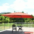 thumbnail image 4 of Costway Parasol Déporté de Patio 10 Pieds X 13 Pieds en Aluminium, Rotation à 360°, Inclinaison, Orange, 4 of 10