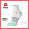thumbnail image 5 of Ankle Socks Pack, 4 Pairs, Absolute Comfort Cushioned Socks for Women, Cloudlike Cushioning, 5 of 6