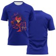 thumbnail image 1 of Hazbin Hotel Hombres Camiseta Texto Gráfico Piscina Impresión 3D Calle Casual Manga Corta Impreso Ropa Básica Azul/XL, 1 of 6