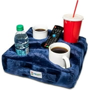 Cup Cozy Deluxe Pillow (Navy) As Seen on TV -The world's BEST cup holder! Keep your drinks close and prevent spills. Use it anywhere-Couch, floor, bed, man cave, car, RV, park, beach and more!