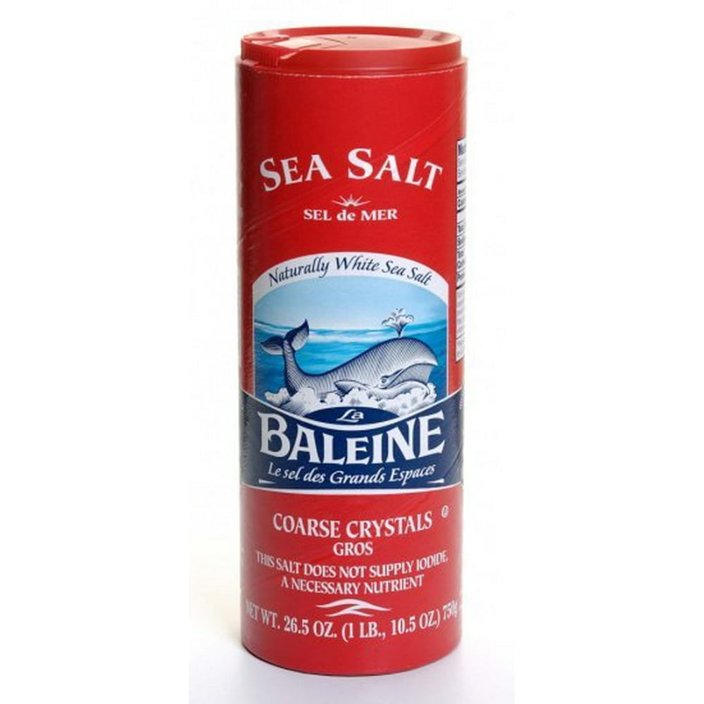 (2 Pack) La Baleine Coarse Sea Salt Coarse, 26.5 oz