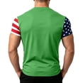 thumbnail image 4 of GrmtClth Father's Day Gift Summer Dad Papa Print American Flag Tops Classic 4th Of July Patriotic Shirts Lightweight Soft Short Sleeved Independence Day Tee Mint Green XL, 4 of 4