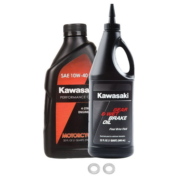 Tusk Drivetrain Oil Change Kit with Kawasaki Oil for Kawasaki BRUTE forCE 750 4x4i 2005-2022