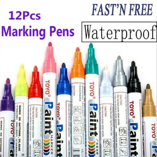 SRstrat 12 Colors Sets Permanent Paint Pens Paint Markers For