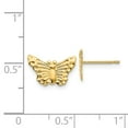 thumbnail image 3 of Real 14kt Yellow Gold Madi K Butterfly Post Earrings; for Adults and Teens; for Women and Men, 3 of 3