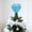 Blue, variant on Purple Blue Pink Red Foam Rose Valentine Tree Topper Ornament, Vivid Long Lasting Hanging Decor, Lightweight Pendant for Valentine Tree Home Party Romantic Layout Arrangement