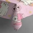 thumbnail image 4 of Halloween Cute Ghosts with Boo Rectangle Tablecloth 60"x120",Waterproof Polyester Rectangle Table Cloth, Wipeable Spillproof Polyester Tablecloth for Dining, Camping, Indoor and Outdoor, 4 of 6
