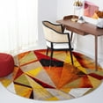 thumbnail image 2 of SAFAVIEH Porcello Karenza Geometric Area Rug, Orange/Red, 5'3" x 5'3" Round, 2 of 8