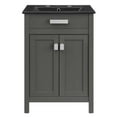 thumbnail image 3 of Modway Laguna 24" Modern Wood/Ceramic Bathroom Vanity in Gray/Black, 3 of 9