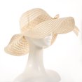 thumbnail image 2 of Sombrero para el sol, visera de paja, parasol decorativo, sombrero para mujer, sombrero de entrenamiento, sombrero tejido de paja, 2 of 6