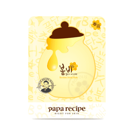Papa Recipe Bombee Honey Mask Pack, 10 Masks, 25 g (Best Korean Hydrogel Mask)