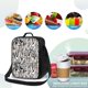 thumbnail image 4 of Fotbe Leopard And Zebra Lonchera Bolsa de Almuerzo para Hombres y Mujeres, Lonchera de Gran Capacidad, Bolsa de Almuerzo Reutilizable, Bolsa Térmica Aislante, 4 of 7