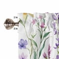 thumbnail image 4 of Watercolor Floral Valances for Windows Farmhouse Kitchen Curtains Valances Rod Pocket Valance Curtains for Kitchen Windows Spring Rustic Botanical Blossom Window Valances for Bathroom Bedroom 54"x18", 4 of 6