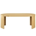 thumbnail image 4 of Modway Aspect Oval Wood Coffee Table in Oak, 4 of 9