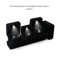 thumbnail image 2 of Decodeary Velvet Bracelet Bangle Box with LED Light Jewelry Display Gift Box for Birthday Anniversary, 2 of 9