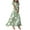 Dark Green, variant on Womens Floral Maxi Dress Summer Short Sleeve Long Dresses Flowy V Neck A Line Maxi Dresses Boho Vacation Beach Dress Green, XXL
