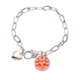 thumbnail image 1 of Pulsera de cadena de corazón Unbranded Corte de papel rojo de mascara de la opera de Beijing 7,5 pulgadas, 1 of 3