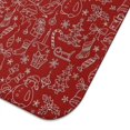 thumbnail image 5 of Red Christmas Scene Pattern Dish Drying Mat for Kitchen 1 Pack, Ultra Absorbent Microfiber Dishes Drainer Mats,16x18in(41x46cm), 5 of 6