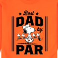 thumbnail image 3 of Peanuts - Best Dad By Par - Men's Crew Neck Fleece Pullover, 3 of 7