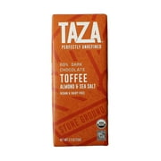Taza Chocolate Dark Chocolate Bar Stone Ground Almond & Sea Salt 2.5 oz Pack of 2