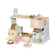 thumbnail image 4 of Juego de cafetera de madera, juguetes de madera para niños, juego educativo y creativo Montessori. azul, 4 of 9