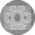 thumbnail image 1 of Ahgly Company Indoor Round Medallion Gray Traditional Area Rugs, 5' Round, 1 of 1