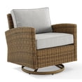 thumbnail image 1 of Crosley Furniture Bradenton Fabric Outdoor Swivel Rocker Chair in Gray, 1 of 11