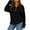 Black, variant on WTOBBY Women's Solid Color Pullover Hoodie, Fashion Long Sleeve Casual Top, Cozy Streetwear Sweatshirt with Ribbed Hem and Cuffs for Comfort Fit,Army Green L